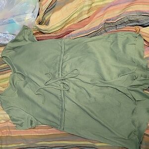 SHEIN Green Short Sleeve Romper